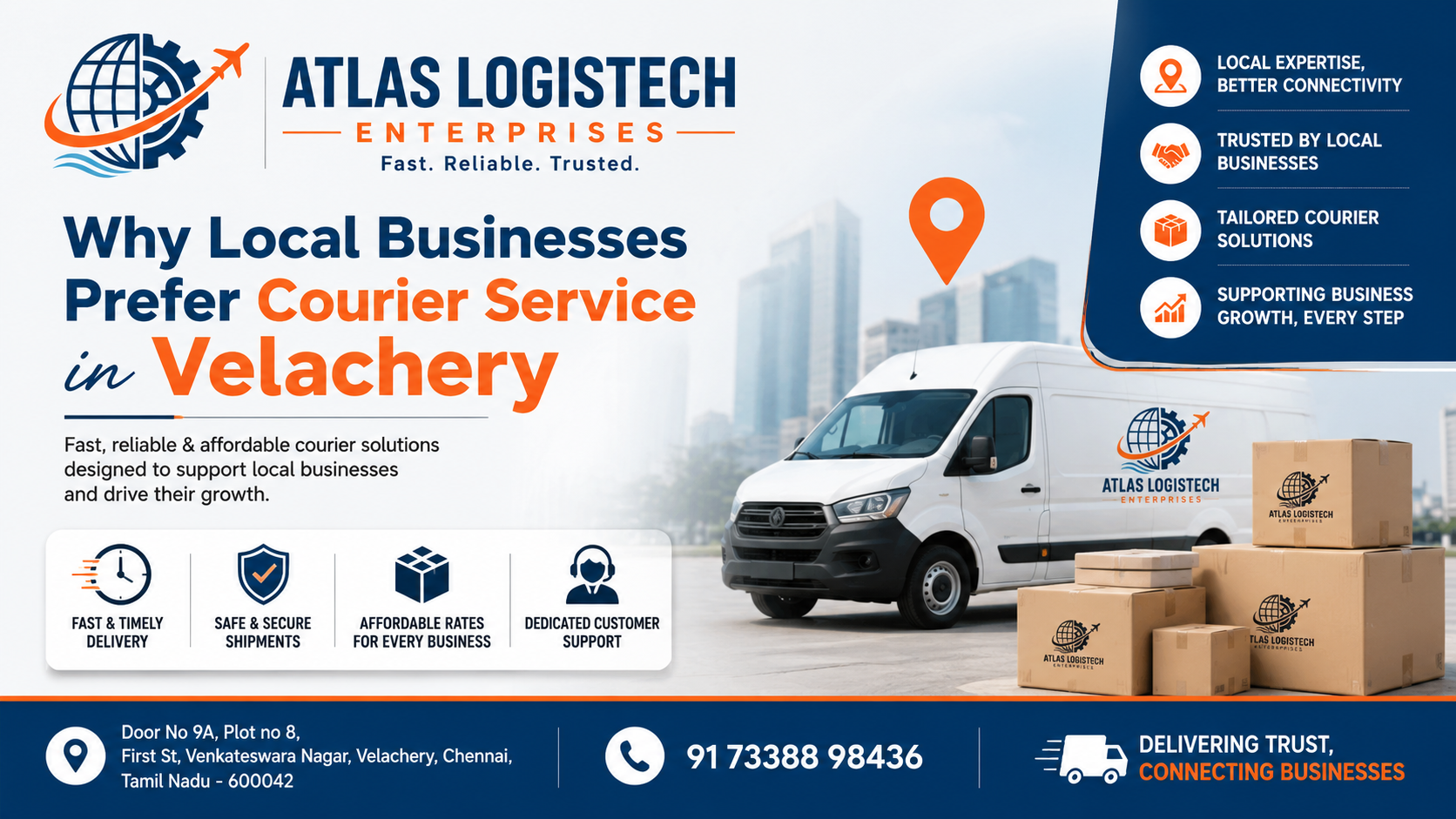 Why Local Businesses Prefer Courier Service in Velachery?