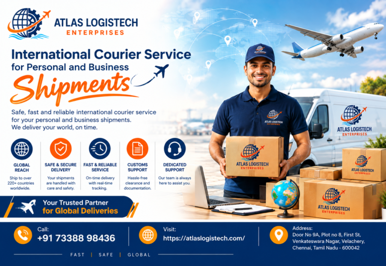 International Courier Service for Personal and Business Shipments by Atlas Logistech Enterprises